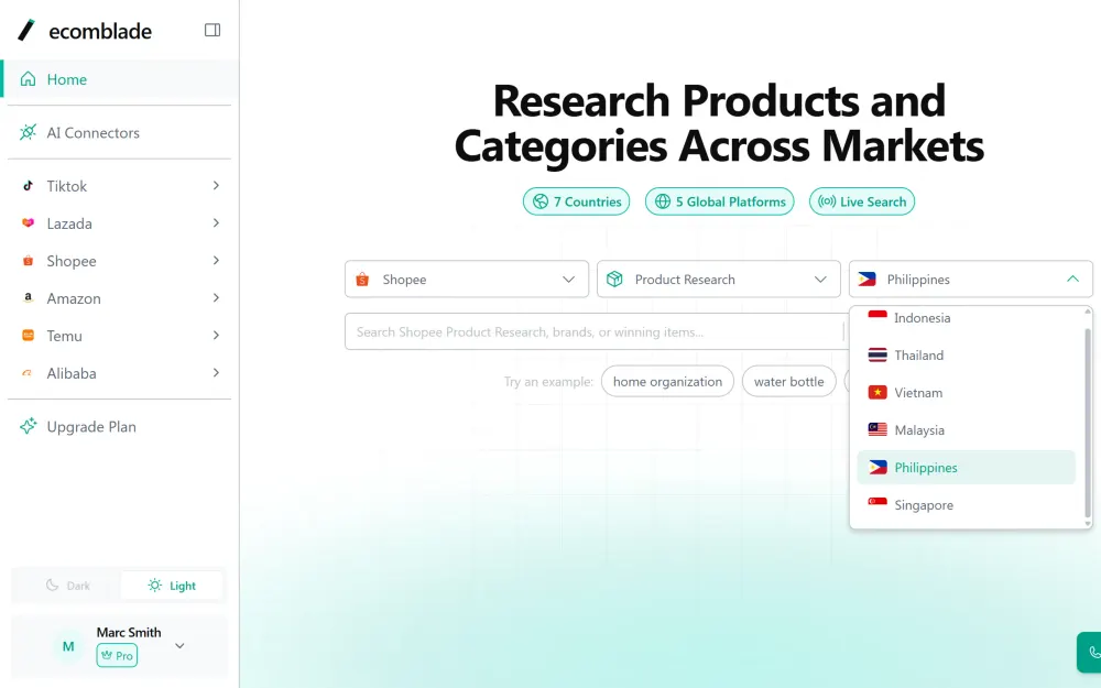 Research any market